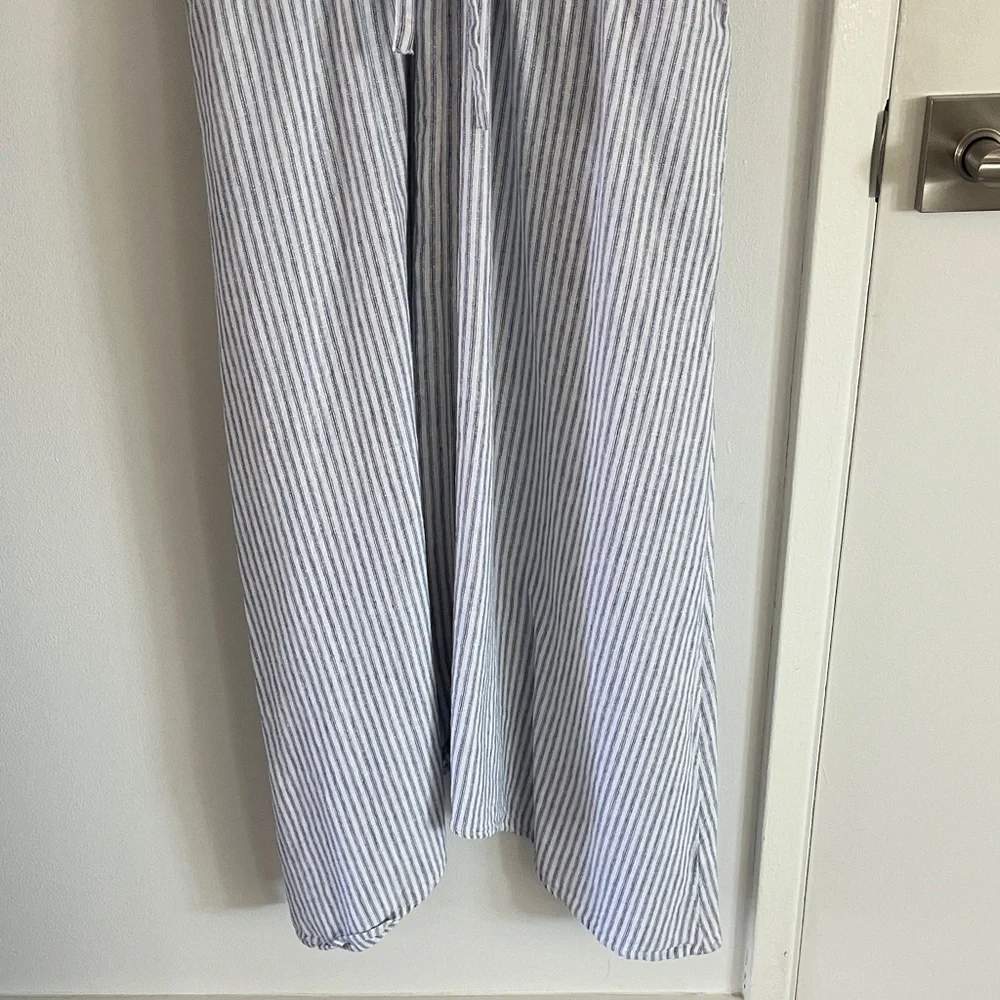 Nordstrom Rack Blue & White Striped Sleeveless Dress with Pockets Size Small S - Picture 6 of 6